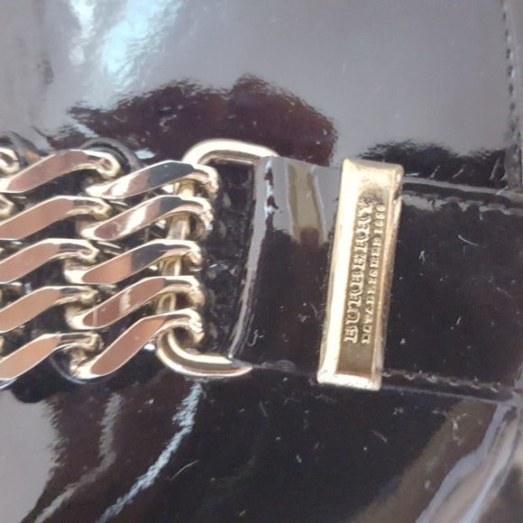 Burberry patent leather knee high boots, NEW, 38 - Picture 4 of 8